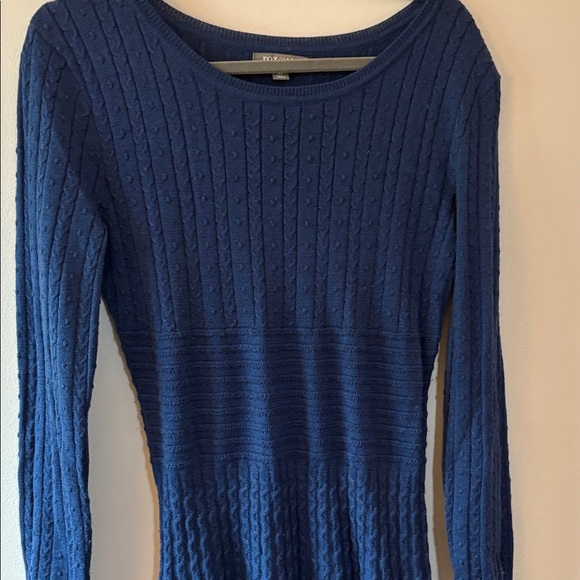 Roz & Ali Navy Long Sleeve Sweater Dress Size XL - Picture 1 of 6